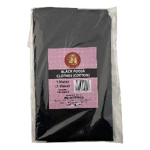 24C Pooja Cloth (Black) Cotton  1Mt