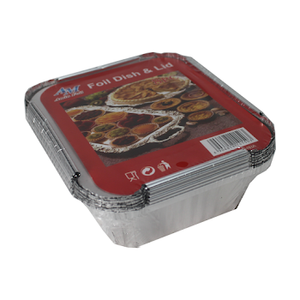 [10410] Aluminium Tray & Cover 8Pc(135*110*42mm)